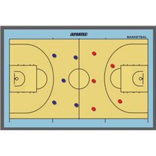 Magnetisch Coachbord Basketbal 90x60cm